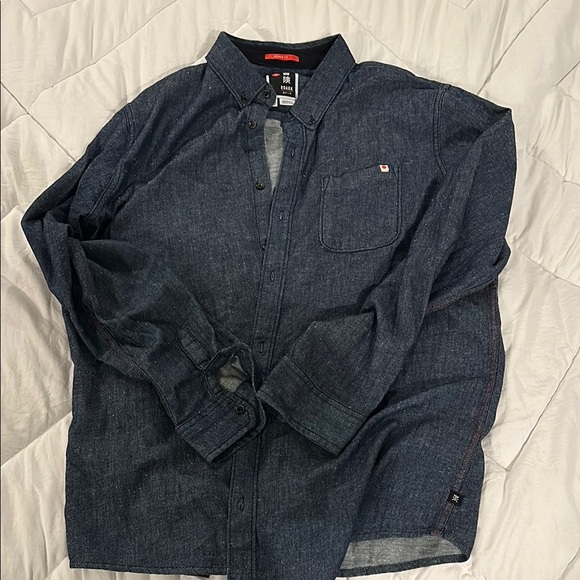 COPY - Roark Dark Denim Button-Up Shirt - Picture 1 of 1